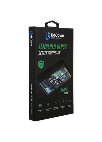 Стекло защитное ZTE Blade A51 / A71 Black (706670) BeCover (252388583)