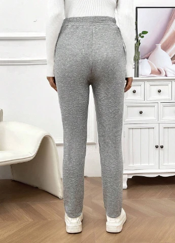 Серые зимние леггинсы для беременных SHEIN
