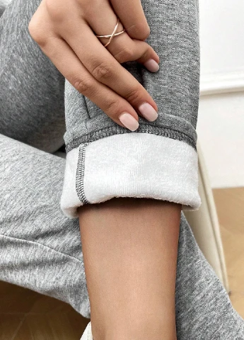 Серые зимние леггинсы для беременных SHEIN