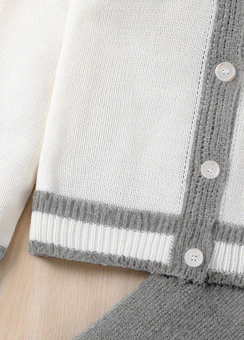 Комбінований демісезонний костюм (кардиган, штани) брючний SHEIN