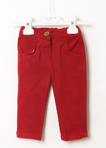 Красный демисезонный костюм (кофта, лонгслив, брюки) тройка Estella