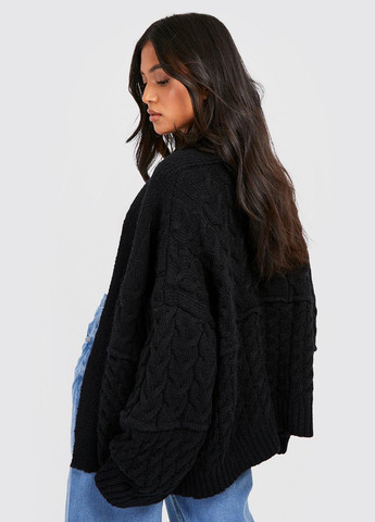 Черный демисезонный кардиган Boohoo