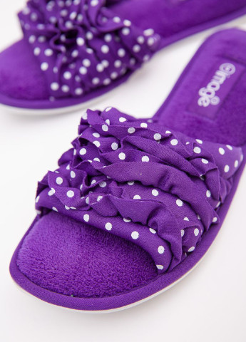 Фиолетовые тапочки Ager рюши