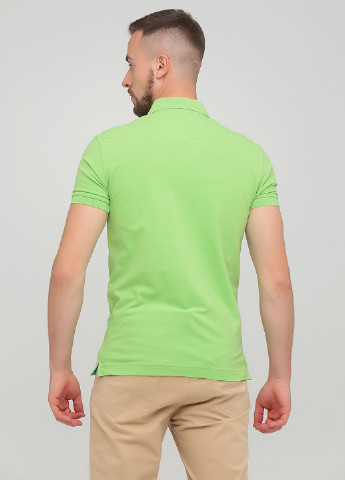 Салатовая футболка-поло для мужчин La Martina однотонная