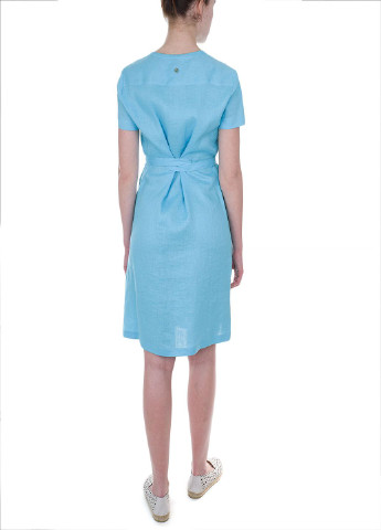 Блакитна кежуал плаття, сукня Trussardi Jeans однотонна