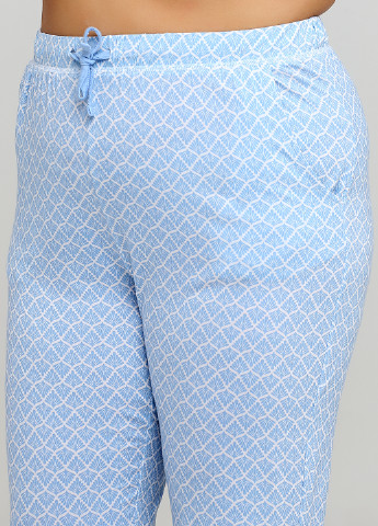 Светло-голубые домашние демисезонные брюки Esmara