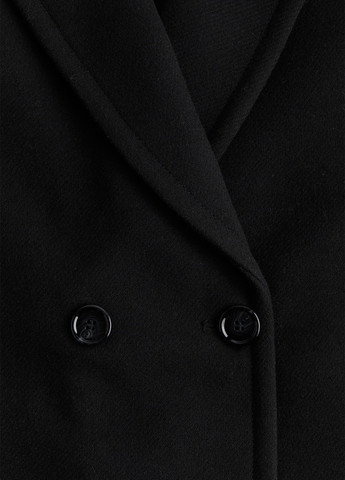 Чорне демісезонне Пальто двобортне H&M