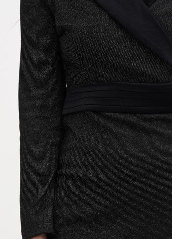 Черное вечернее платье футляр Babylon однотонное