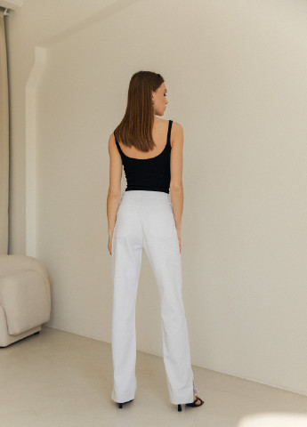 Білі джинси з розрізами Gepur - (252799316)