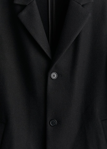 Чорне демісезонне Пальто однобортне H&M