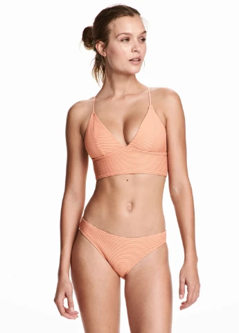 Лососевые купальные трусики однотонные H&M