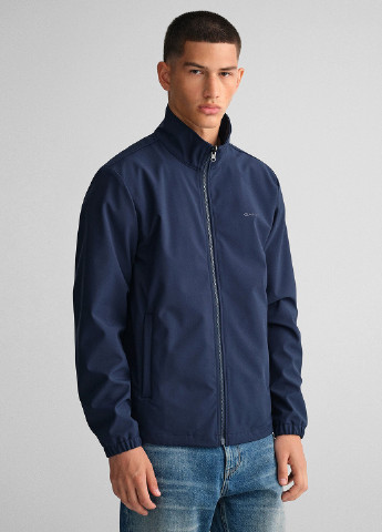 Темно-синяя демисезонная куртка Gant
