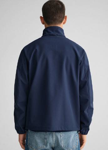 Темно-синяя демисезонная куртка Gant