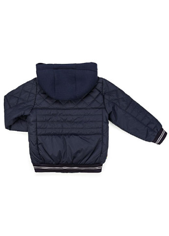 Темно-синя демісезонна куртка з капюшоном на манжетах (sicmy-g308-122b-blue) Snowimage