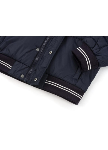 Темно-синяя демисезонная куртка с капюшоном на манжетах (sicmy-g308-122b-blue) Snowimage