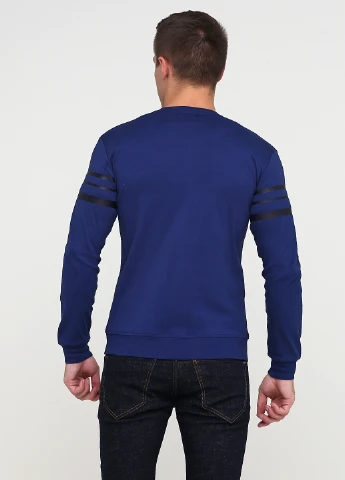 Лонгслів Trendy однотонний синій кежуали