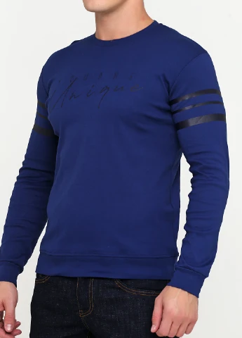 Лонгслів Trendy однотонний синій кежуали