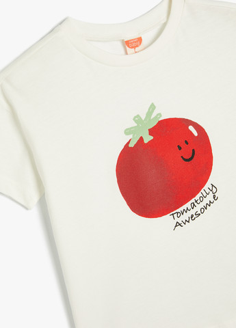 Біла літня футболка KOTON