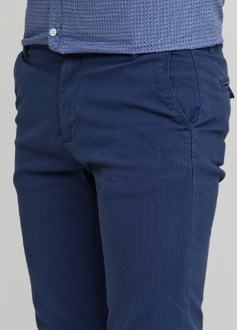 Синие кэжуал демисезонные со средней талией брюки Springfield