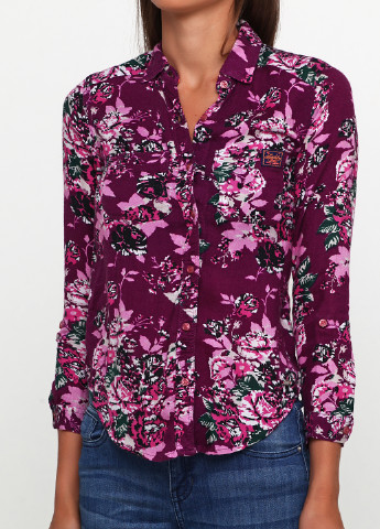 Цветная кэжуал рубашка с цветами Superdry