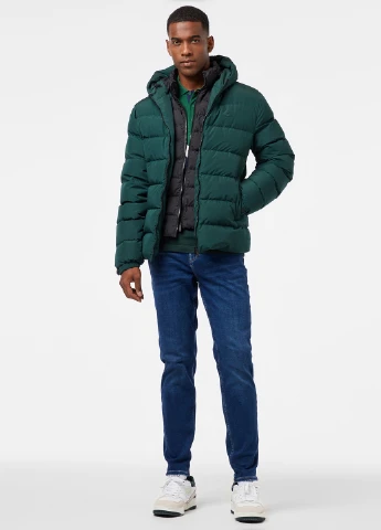 Темно-бирюзовая зимняя куртка Lacoste