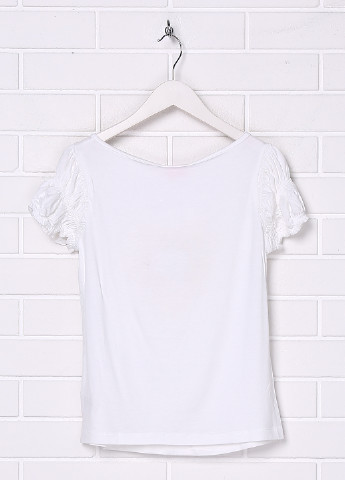 Белая летняя футболка с коротким рукавом Roberto Cavalli Angels