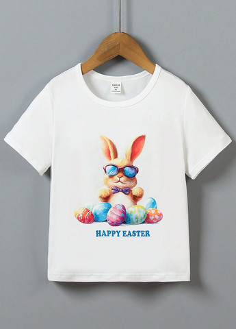 Біла літня футболка SHEIN