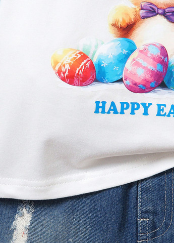 Біла літня футболка SHEIN