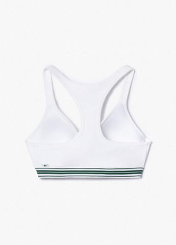 Білий топ бюстгальтер Lacoste без кісточок бавовна