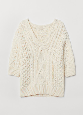 Молочный демисезонный пуловер пуловер H&M