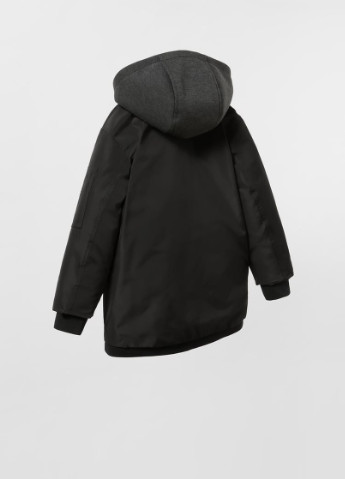 Черная демисезонная демисезонная куртка для мальчика Zara