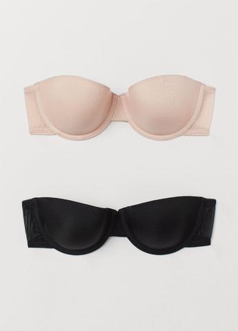 Комбінований балконет бюстгальтер (2 шт.) H&M з кісточками поліамід