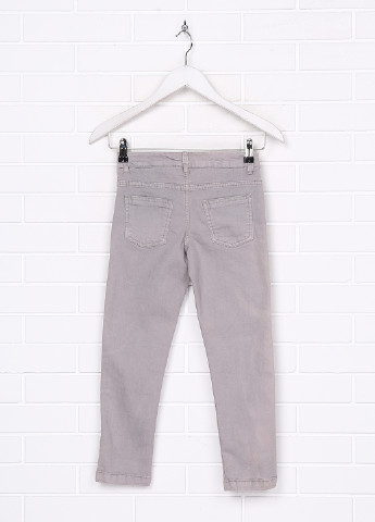 Серые демисезонные зауженные джинсы Idexe