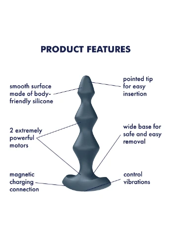Анальна пробка кульки Lolli-Plug 1 колір: темно-бірюзовий (Німеччина) Satisfyer (253910150)