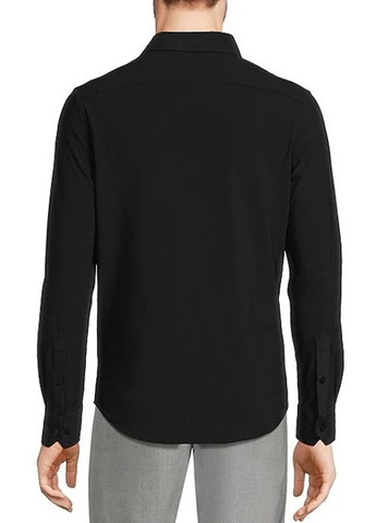 Черная кэжуал рубашка однотонная Murano