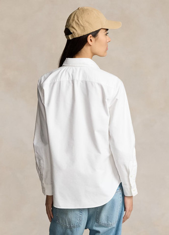 Белая кэжуал рубашка с логотипом Polo Ralph Lauren