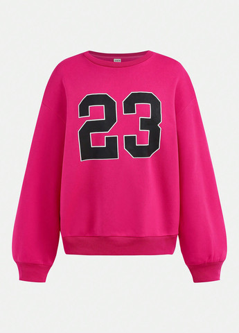 Фуксиновый демисезонный комплект (свитшот, леггинсы) SHEIN