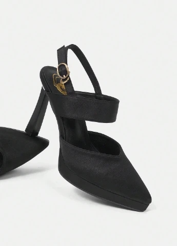 SHEIN Туфли слингбеки черный з искусственная кожа, китай — лето (325706669)