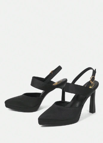 SHEIN Туфли слингбеки черный з искусственная кожа, китай — лето (325706669)