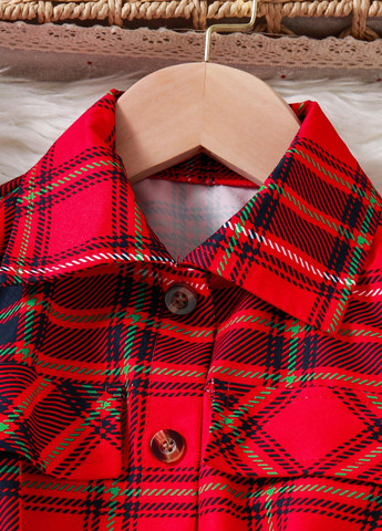 Красный демисезонный комплект (пальто, гольф, брюки) SHEIN