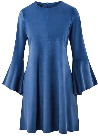 Синя кежуал сукня Oodji однотонна