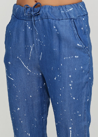 Синие кэжуал демисезонные зауженные брюки Fashion