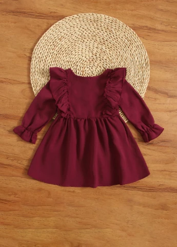Бордова сукня SHEIN (311512779)
