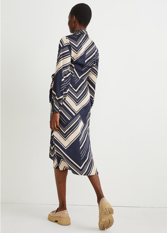 Комбінована кежуал сукня на запах C&A з геометричним візерунком