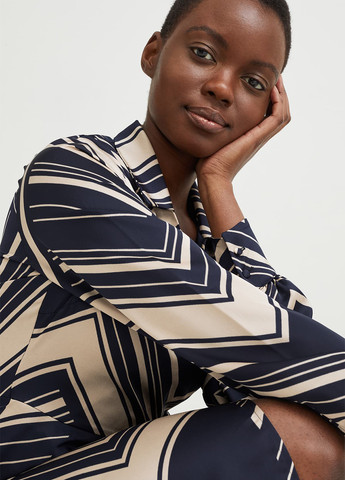 Комбінована кежуал сукня на запах C&A з геометричним візерунком