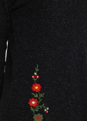 Чорна кежуал сукня Metin Triko з квітковим принтом