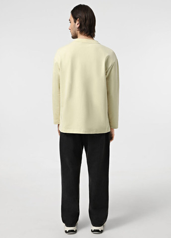 Лонгслів Promin однотонний світло-бежевий кежуали бавовна