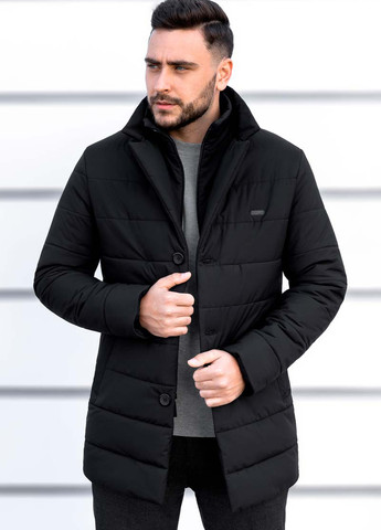 Черная демисезонная куртка куртка-пиджак Sun's House