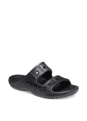 Черные кэжуал шлепанцы Crocs