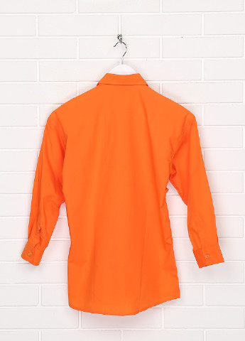 Оранжевая кэжуал рубашка однотонная Recodar